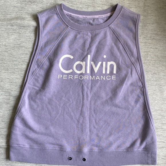 Calvin Klein Tops - Calvin Klein women’s Light Lavender Open Sides top  Size M ( ❗️ defect)